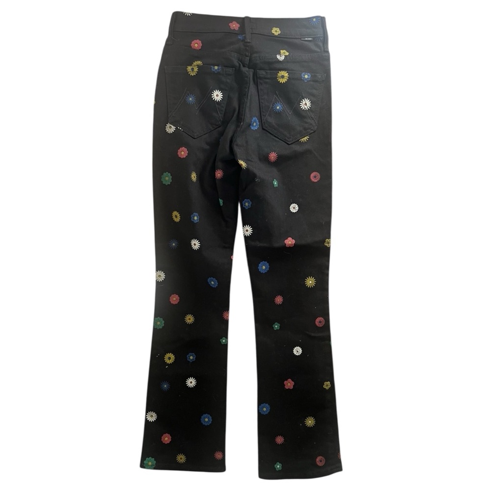 Mother The Insider Flood Flare Jeans in Fresh as a Daisy Floral Print Size 24 - Picture 11 of 11